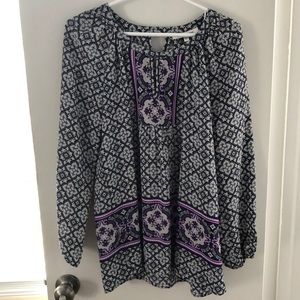 Black Rainn long sleeve blouse